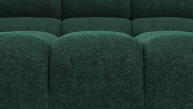 Tufted - Tufted Sectional, Small L, Left, Forest Green Chenille