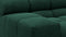 Tufted - Tufted Sectional, Extra Deep Sofa, Forest Green Chenille