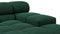 Tufted - Tufted Sectional, Extra Large Right Corner, Forest Green Chenille