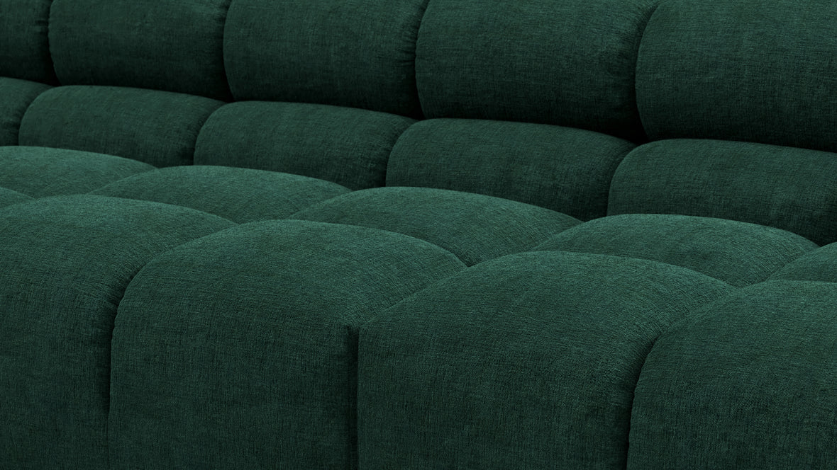 Tufted - Tufted Sectional, Extra Large Right Corner, Forest Green Chenille