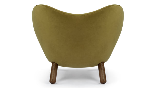 Pelican - Pelican Lounge Chair, Olive Gold Velvet