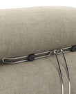 2 Seaters Soriana Two Seater Sofa, Beige Gray Chenille