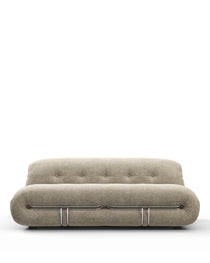 Soriana - Soriana Two Seater Sofa, Beige Gray Chenille | FINAL SALE