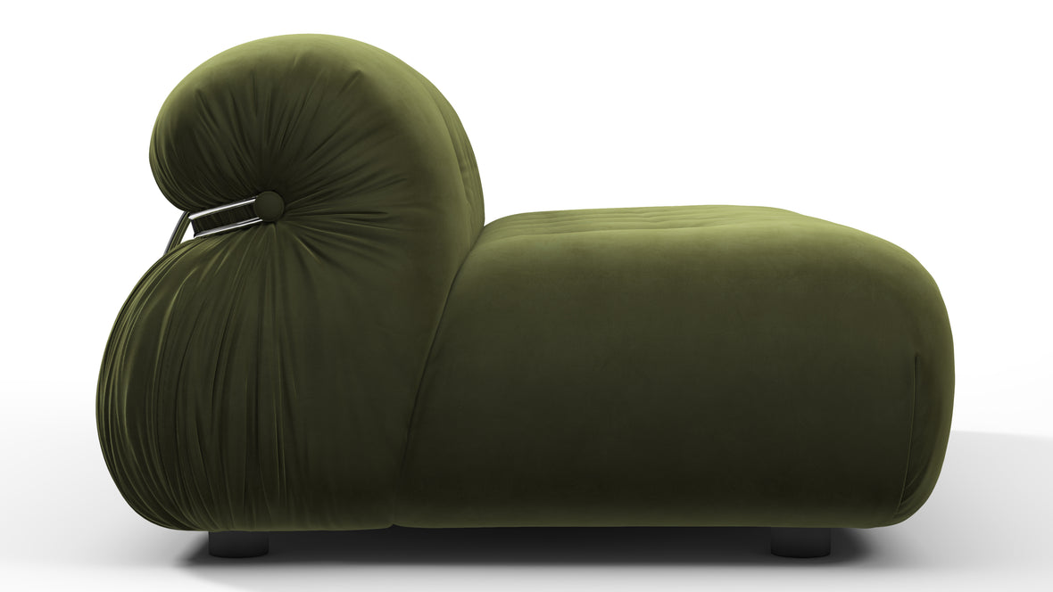 Soriana - Soriana Two Seater Sofa, Thyme Luxe Velvet