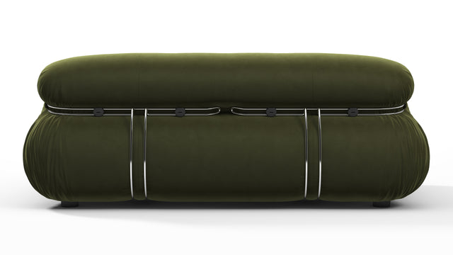 Soriana - Soriana Two Seater Sofa, Thyme Luxe Velvet