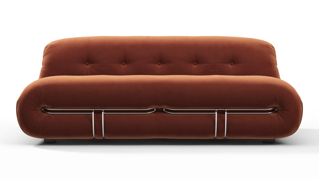 Soriana - Soriana Two Seater Sofa, Spice Velvet