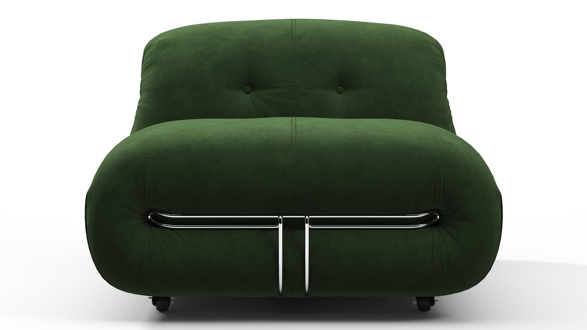 Soriana - Soriana Deep Lounge Chair, Tarragon Suede