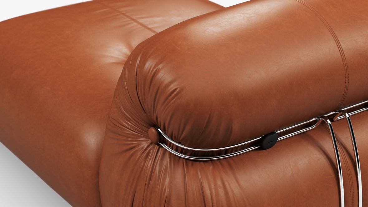 Soriana - Soriana Deep Lounge Chair, Tan Premium Leather