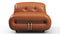 Soriana - Soriana Deep Lounge Chair, Tan Premium Leather