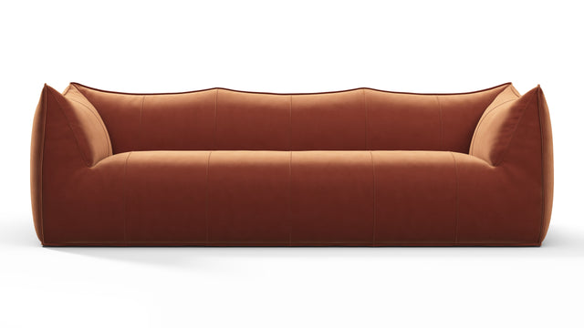 Leandro - Leandro Three Seater Sofa, Spice Velvet