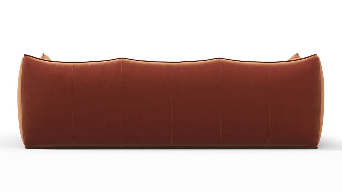 Leandro - Leandro Three Seater Sofa, Spice Velvet