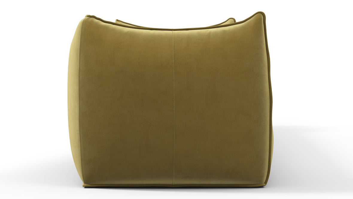 Leandro - Leandro Three Seater Sofa, Olive Gold Velvet