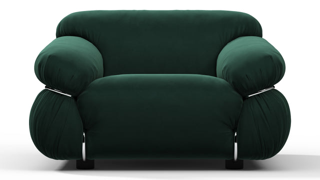 Sesann - Sesann Lounge Chair, Deep Pine Velvet