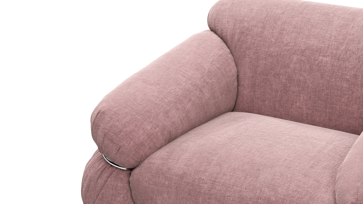 Sesann - Sesann Lounge Chair, Dusty Pink Chenille