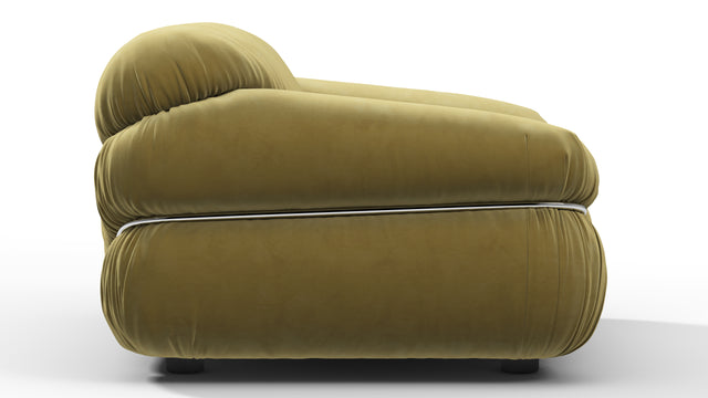 Sesann - Sesann Lounge Chair, Olive Gold Velvet