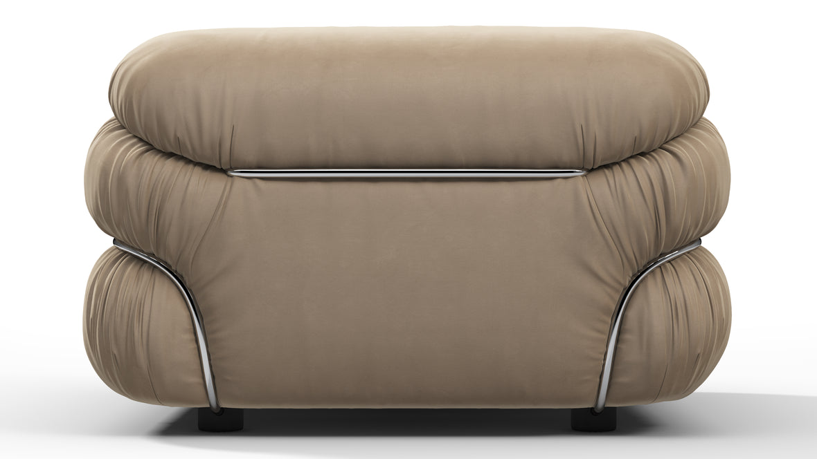 Sesann - Sesann Lounge Chair, Stone Luxe Velvet