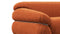 Sesann - Sesann Three Seater Sofa, Apricot Velvet