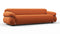 Sesann - Sesann Three Seater Sofa, Apricot Velvet