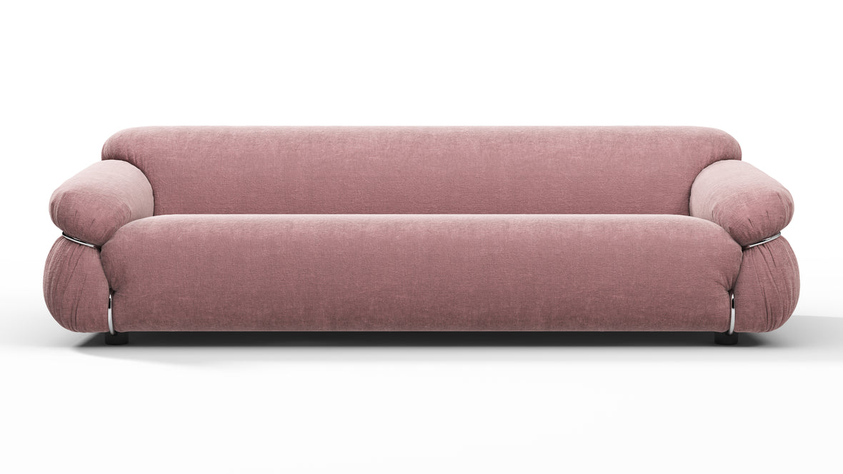 Sesann - Sesann Three Seater Sofa, Dusty Pink Chenille