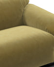 3 Seaters Sesann Three Seater Sofa, Olive Gold Velvet