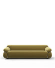 3 Seaters Sesann Three Seater Sofa, Olive Gold Velvet