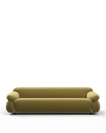 Sesann - Sesann Three Seater Sofa, Olive Gold Velvet | FINAL SALE