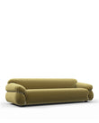 3 Seaters Sesann Three Seater Sofa, Olive Gold Velvet