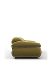 3 Seaters Sesann Three Seater Sofa, Olive Gold Velvet