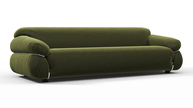 Sesann - Sesann Three Seater Sofa, Thyme Luxe Velvet