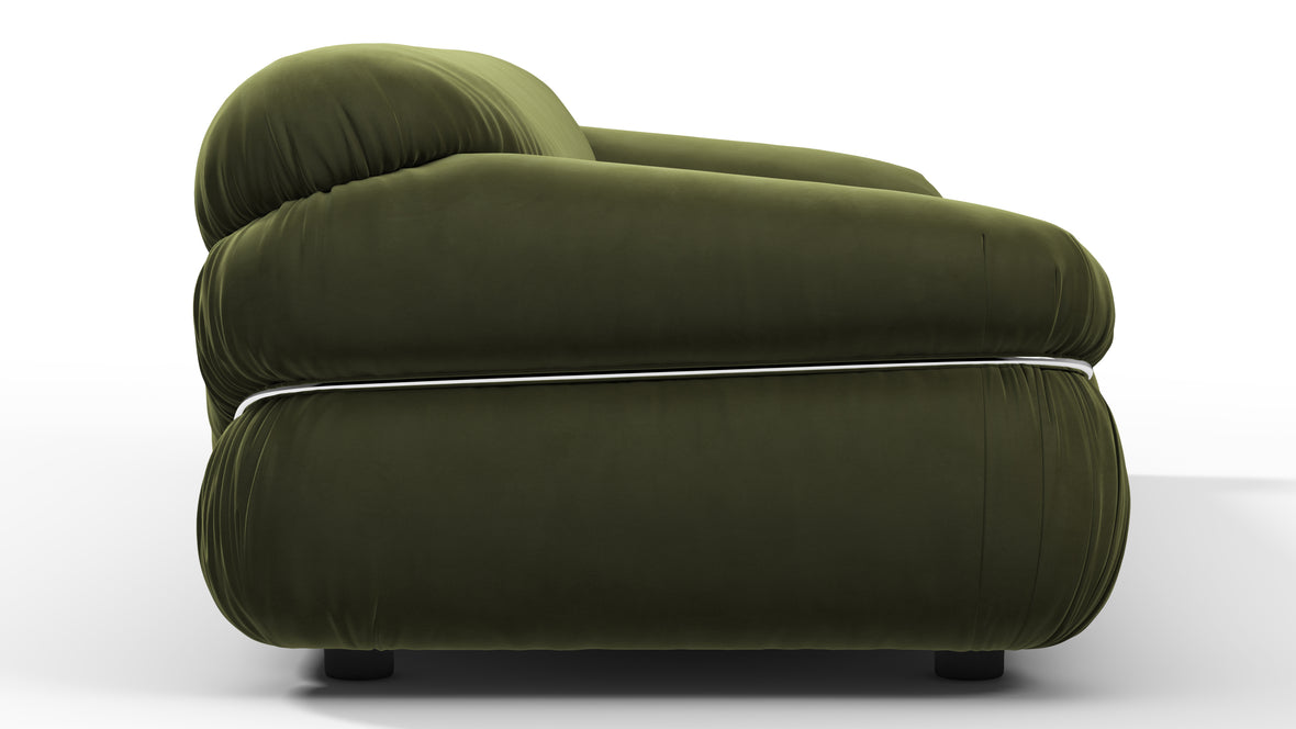 Sesann - Sesann Three Seater Sofa, Thyme Luxe Velvet