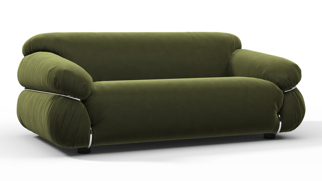 Sesann - Sesann Two Seater Sofa, Thyme Luxe Velvet