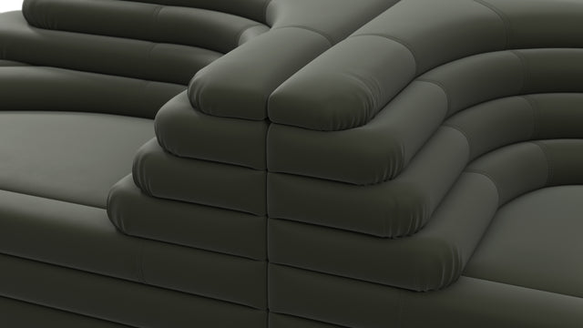 Terrazza - Terrazza Sofa Combination, Army Green Vegan Leather