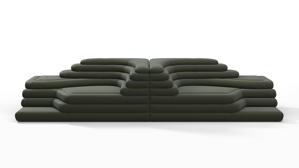 Terrazza - Terrazza Sofa Combination, Army Green Vegan Leather