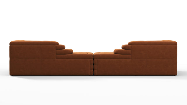 Terrazza - Terrazza Sofa Combination, Burnt Orange Vegan Suede