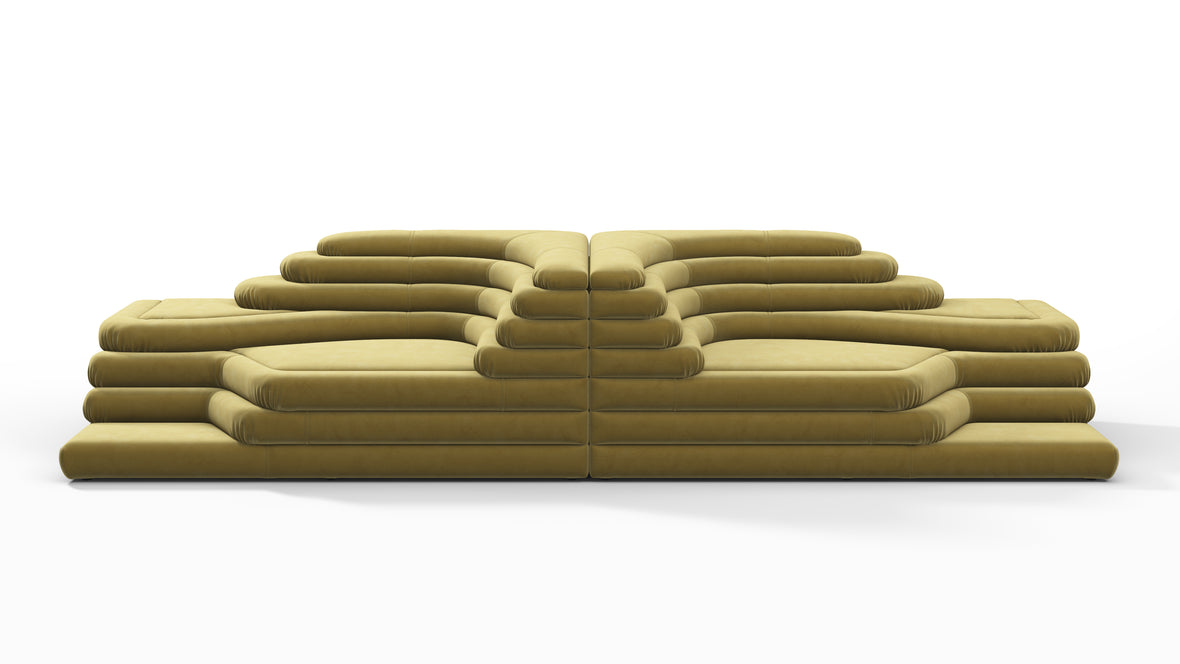 Terrazza - Terrazza Sofa Combination, Olive Gold Velvet