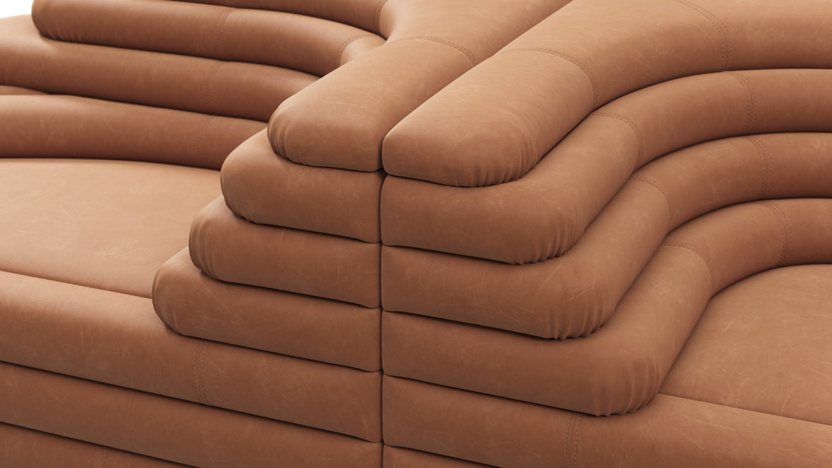 Terrazza - Terrazza Sofa Combination, Tan Vegan Leather