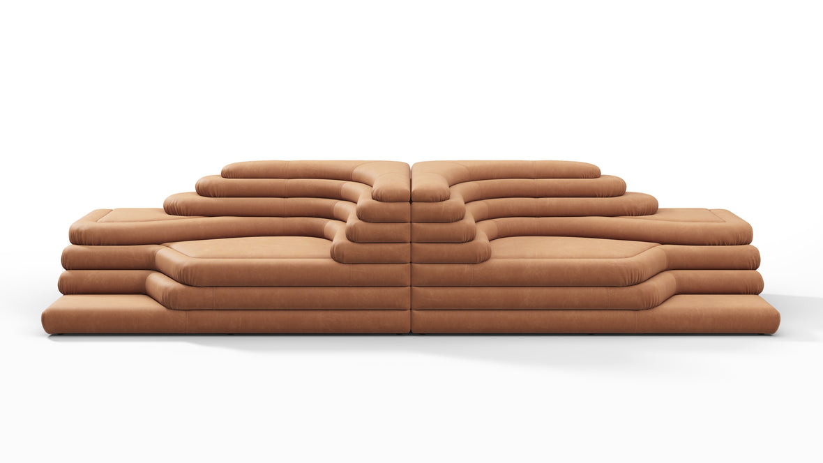 Terrazza - Terrazza Sofa Combination, Tan Vegan Leather