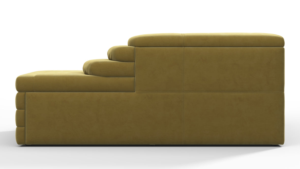 Terrazza - Terrazza Sofa, Left Arm, Olive Gold Velvet