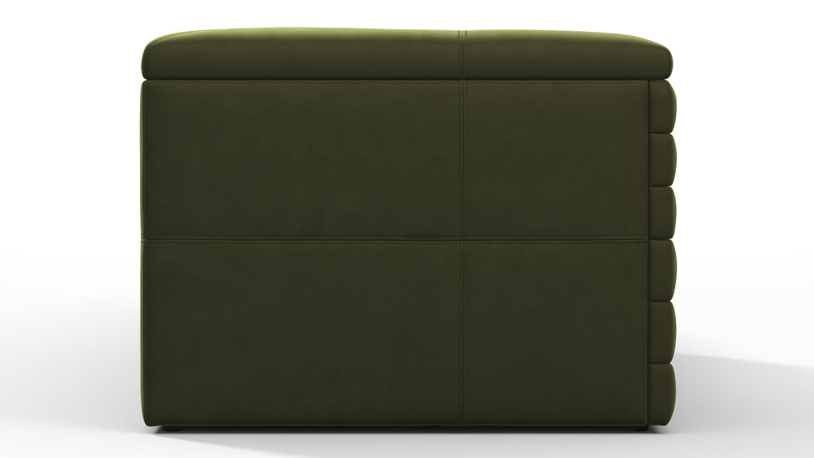 Terrazza - Terrazza Sofa, Left Arm, Thyme Luxe Velvet