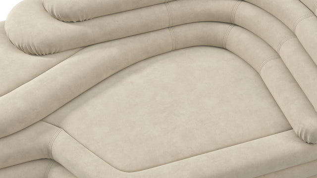 Terrazza - Terrazza Sofa, Right Arm, Eggshell Vegan Suede