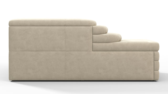 Terrazza - Terrazza Sofa, Right Arm, Eggshell Vegan Suede