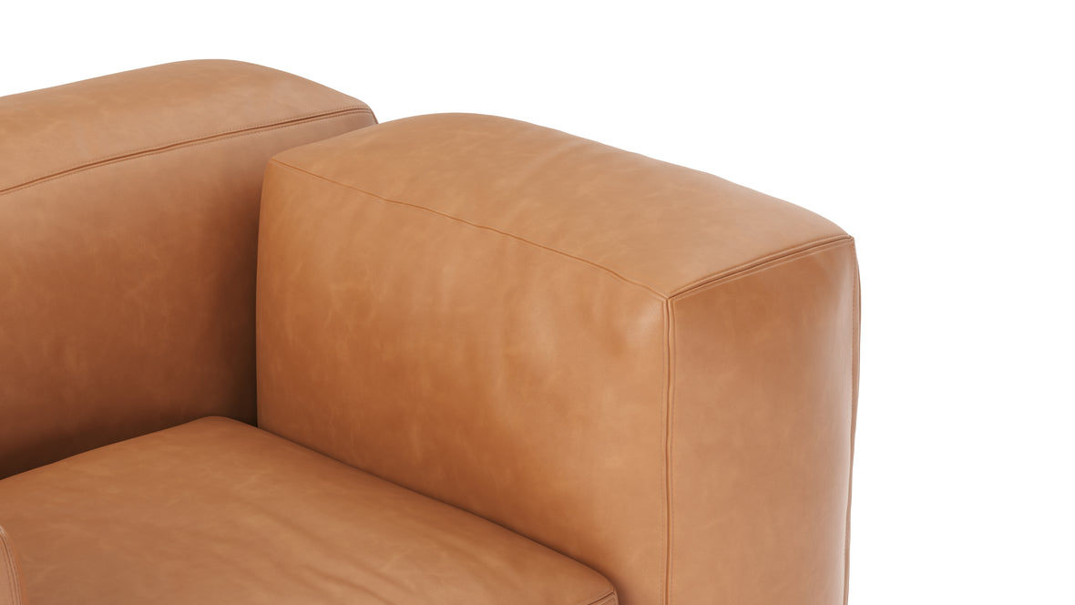 Le Mura - Le Mura Lounge Armchair, Tan Vegan Leather