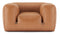 Le Mura - Le Mura Lounge Armchair, Tan Vegan Leather