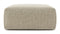 Le Mura - Le Mura Ottoman, Beige Gray Chenille