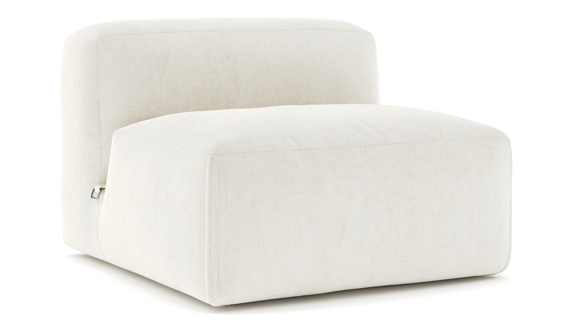 Le Mura - Le Mura Sectional Module, Armless Chair, Natural Linen