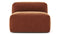 Le Mura - Le Mura Sectional Module, Armless Chair, Rust Chenille