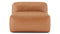 Le Mura - Le Mura Sectional Module, Armless Chair, Tan Vegan Leather