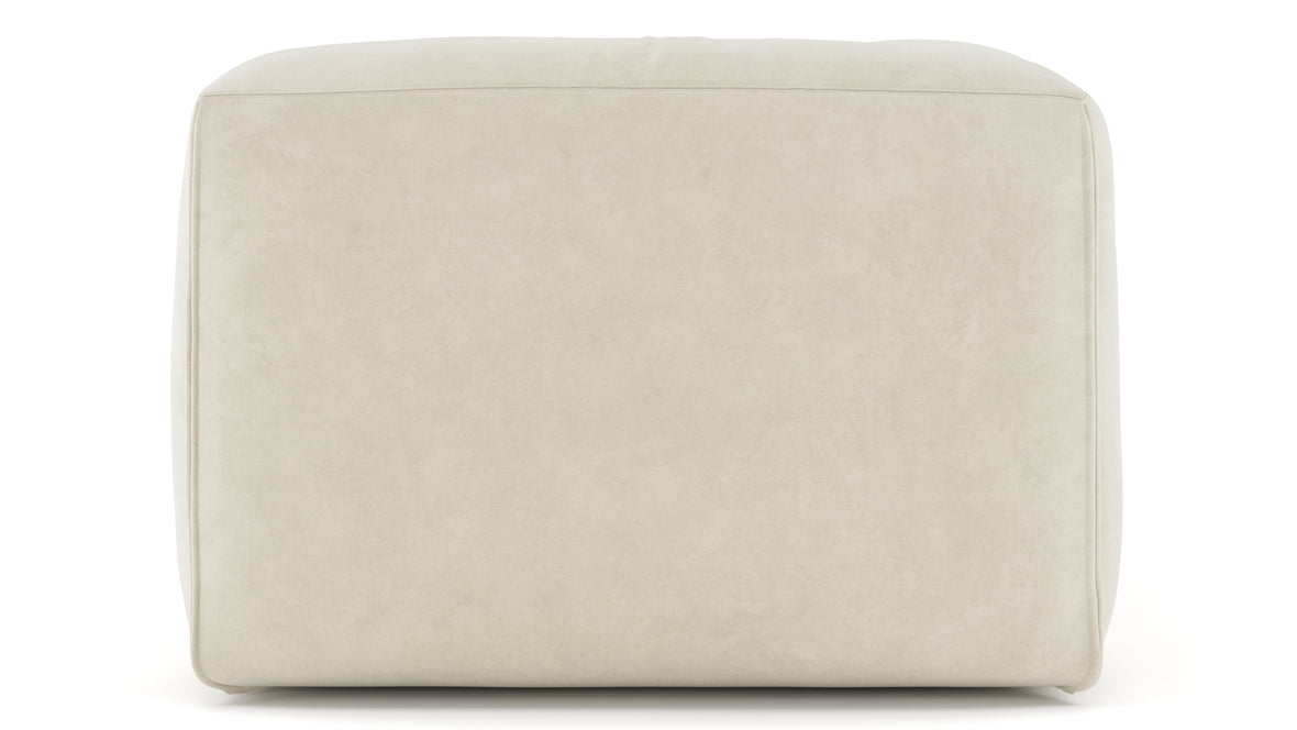 Le Mura - Le Mura Sectional Module, Left Arm, Eggshell Vegan Suede