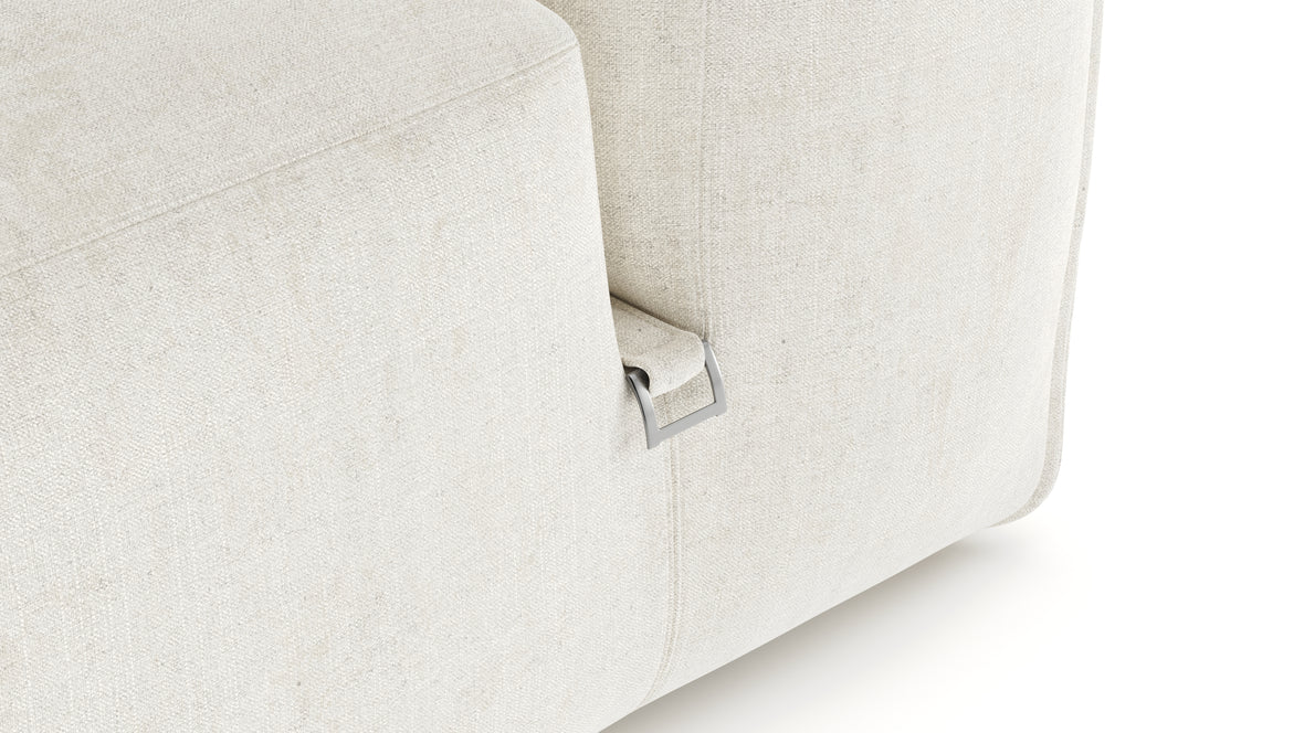 Le Mura - Le Mura Sectional Module, Left Arm, Natural Linen