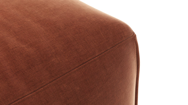 Le Mura - Le Mura Sectional Module, Left Arm, Rust Chenille